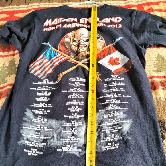 Iron Maiden 2012 tour shirt - Picture 9 of 9